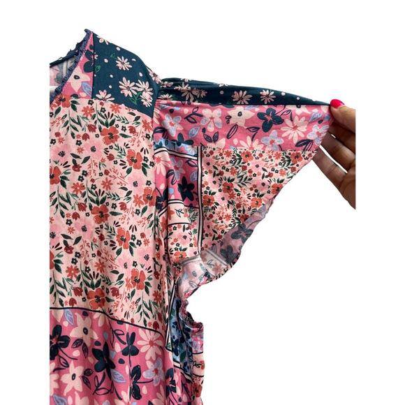 Matilda Jane Maxi Dress The Wildlife Patchwork Boho Cottagecore Long Pink Large - Picture 5 of 16